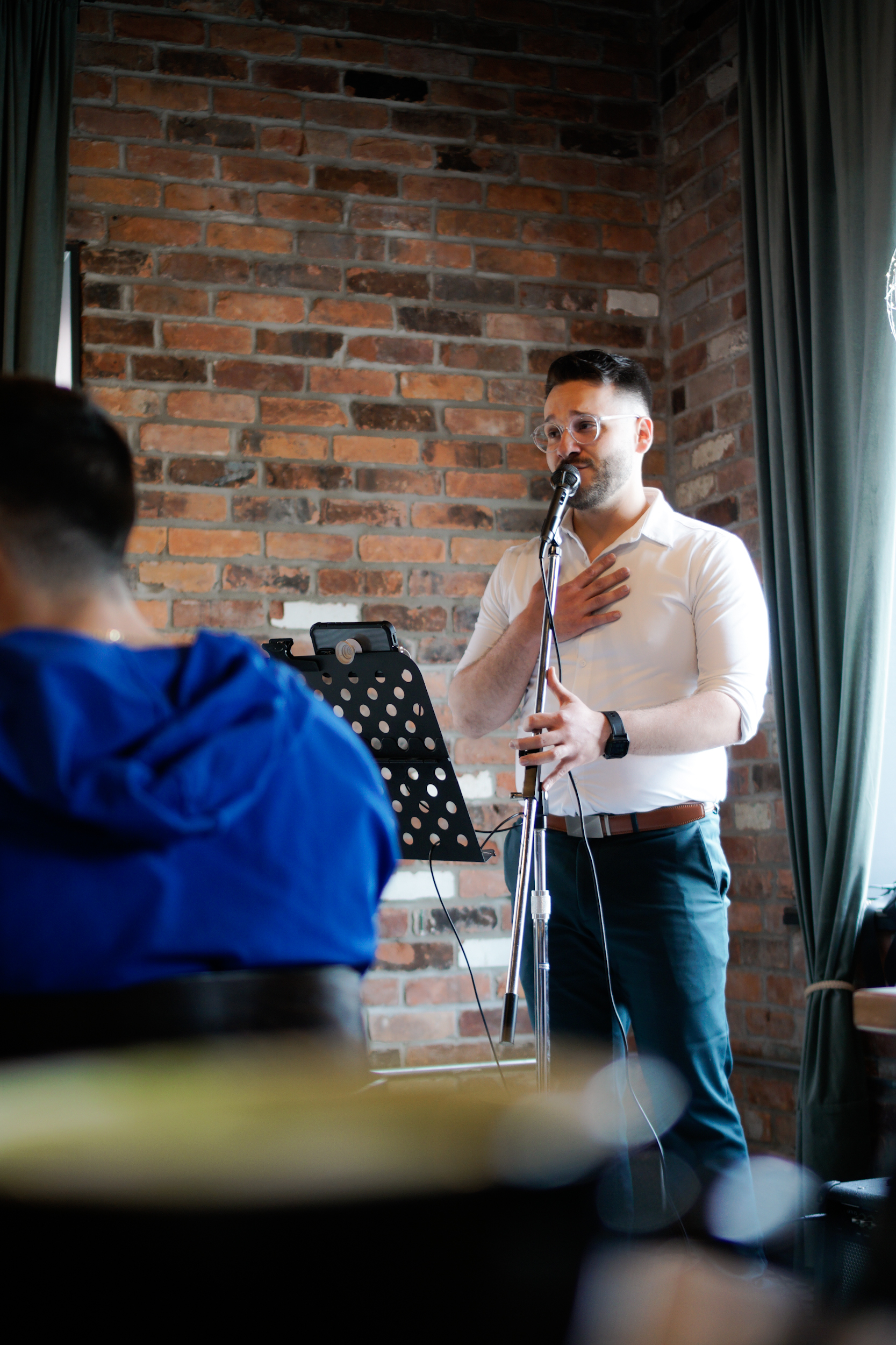 Matthew Conte in performance