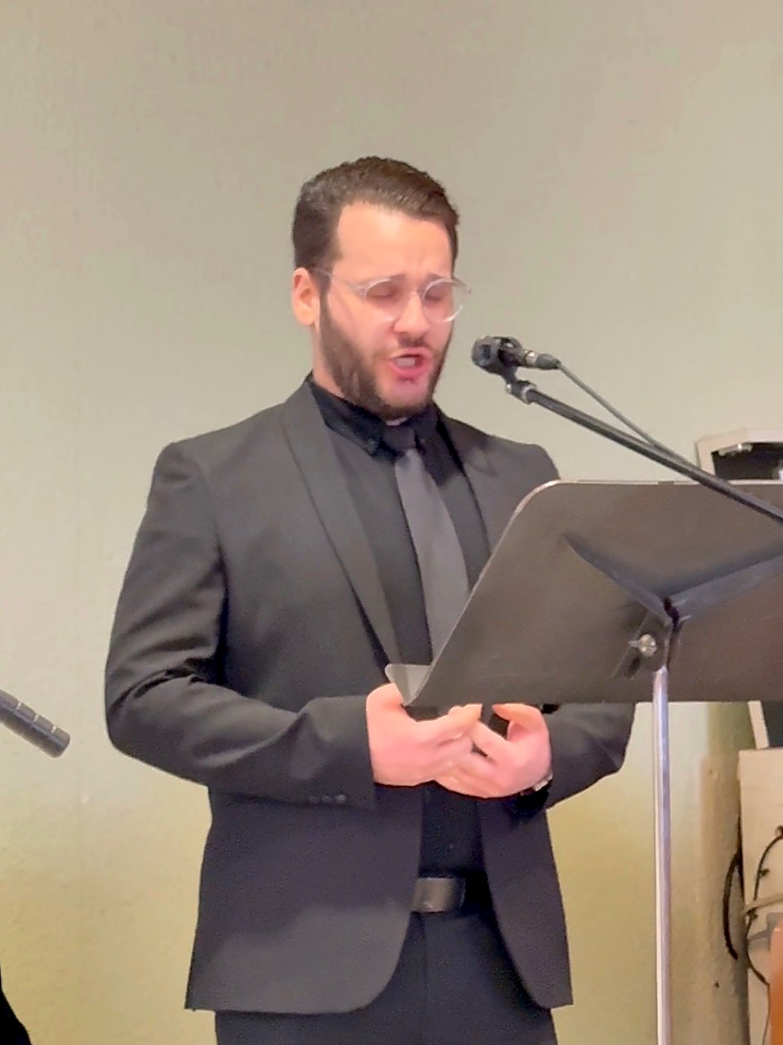 Matthew Conte in performance